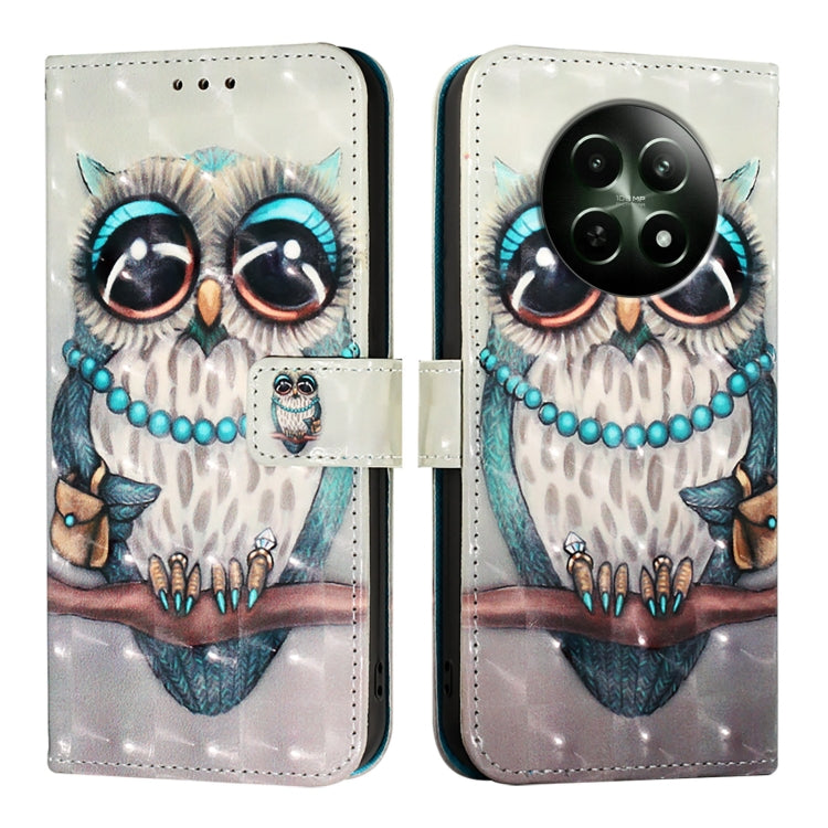 3D Painting Horizontal Flip Leather Phone Case, For Realme GT 6 5G Global / GT 6T 5G Global, For Realme 12+ / Narzo 70 Pro 5G India, For Realme 12 5G Global, For Realme Note 50 / C51 / C53 / Narzo N53, For Realme 12 Pro / Realme 12 Pro+                ...