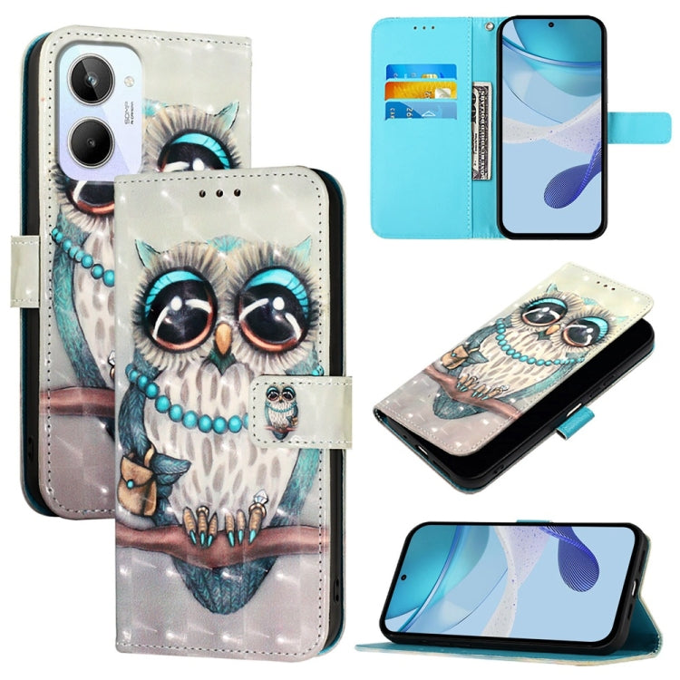 3D Painting Horizontal Flip Leather Phone Case, For Realme C33 2022 / C33 2023 Global, For Realme 10T / 10s / 9i 5G India, For Realme GT3 / GT Neo 5 240W, For Realme 10 Pro 5G, For Realme 10 Pro+ 5G, For Realme 10 4G Global