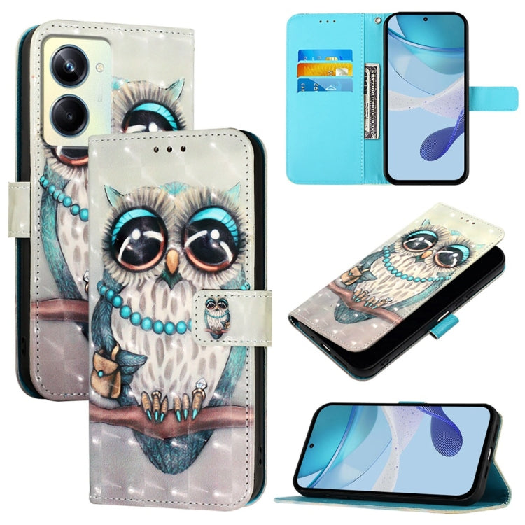 3D Painting Horizontal Flip Leather Phone Case, For Realme C33 2022 / C33 2023 Global, For Realme 10T / 10s / 9i 5G India, For Realme GT3 / GT Neo 5 240W, For Realme 10 Pro 5G, For Realme 10 Pro+ 5G, For Realme 10 4G Global