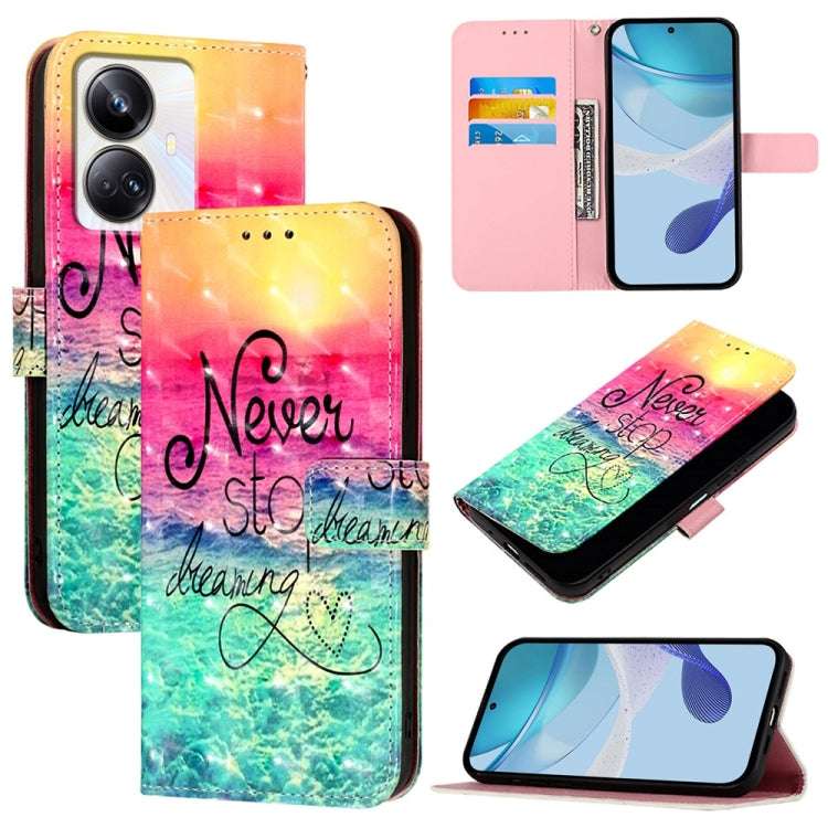 3D Painting Horizontal Flip Leather Phone Case, For Realme C33 2022 / C33 2023 Global, For Realme 10T / 10s / 9i 5G India, For Realme GT3 / GT Neo 5 240W, For Realme 10 Pro 5G, For Realme 10 Pro+ 5G, For Realme 10 4G Global