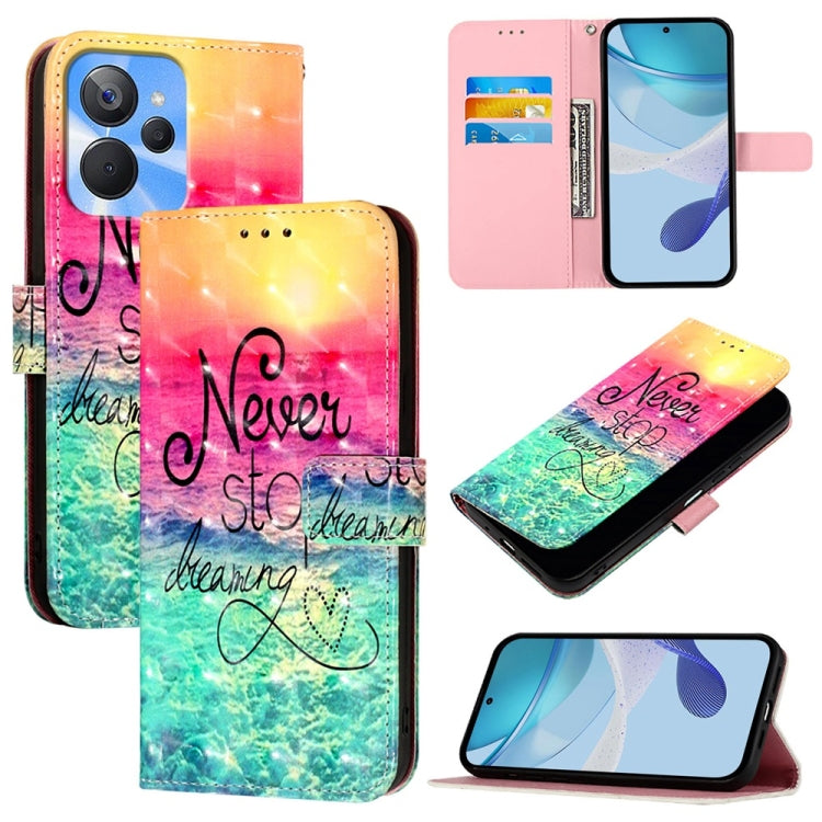 3D Painting Horizontal Flip Leather Phone Case, For Realme C33 2022 / C33 2023 Global, For Realme 10T / 10s / 9i 5G India, For Realme GT3 / GT Neo 5 240W, For Realme 10 Pro 5G, For Realme 10 Pro+ 5G, For Realme 10 4G Global