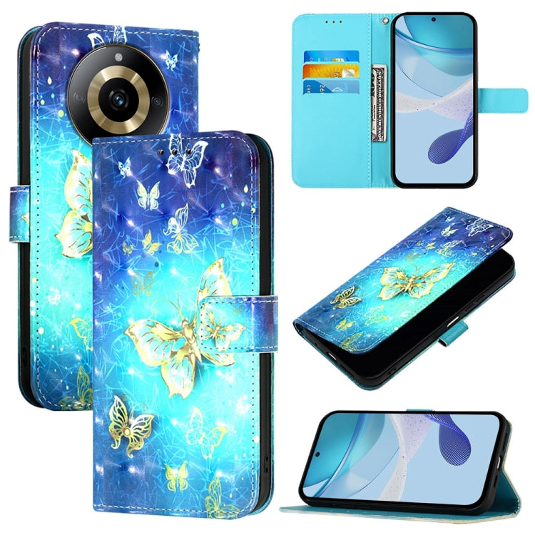 3D Painting Horizontal Flip Leather Phone Case, For Realme 11 5G Global / 11x 5G, For Realme 11 4G Global, For Realme GT5 / GT5 240W, For Realme Narzo 60 Pro Global, For Realme C65 4G Global, For Realme C55 4G Global / Narzo N55