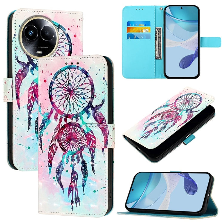 3D Painting Horizontal Flip Leather Phone Case, For Realme 11 5G Global / 11x 5G, For Realme 11 4G Global, For Realme GT5 / GT5 240W, For Realme Narzo 60 Pro Global, For Realme C65 4G Global, For Realme C55 4G Global / Narzo N55