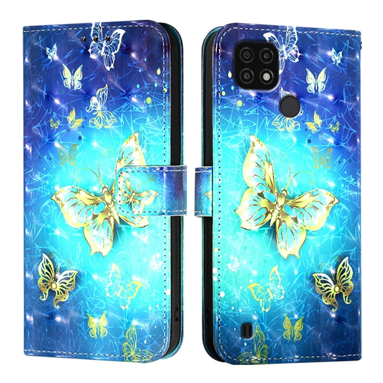 3D Painting Horizontal Flip Leather Phone Case, For Realme C20 / C11 2021 / C21, For Realme C21Y, For Realme C25 / C25s / C15 / C12 / 7i Global, For Realme 8 4G / 8 Pro 4G, For Realme GT 5G / GT Neo 5G, For Realme C17 / 7i