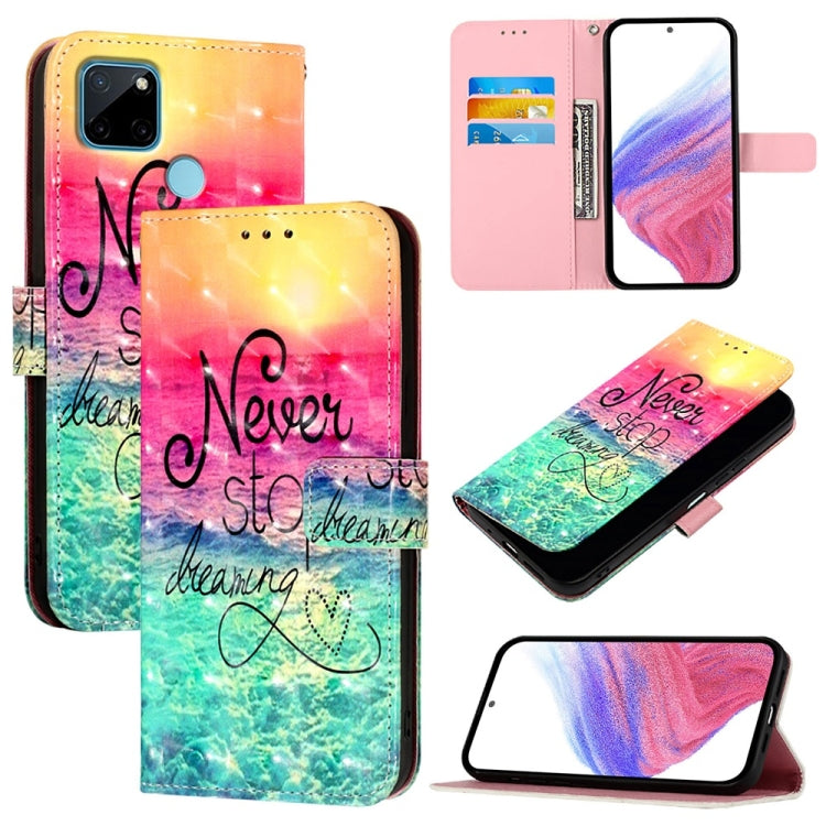 3D Painting Horizontal Flip Leather Phone Case, For Realme C20 / C11 2021 / C21, For Realme C21Y, For Realme C25 / C25s / C15 / C12 / 7i Global, For Realme 8 4G / 8 Pro 4G, For Realme GT 5G / GT Neo 5G, For Realme C17 / 7i