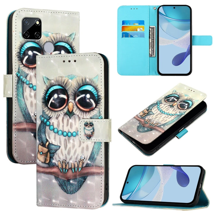 3D Painting Horizontal Flip Leather Phone Case, For Realme C20 / C11 2021 / C21, For Realme C21Y, For Realme C25 / C25s / C15 / C12 / 7i Global, For Realme 8 4G / 8 Pro 4G, For Realme GT 5G / GT Neo 5G, For Realme C17 / 7i