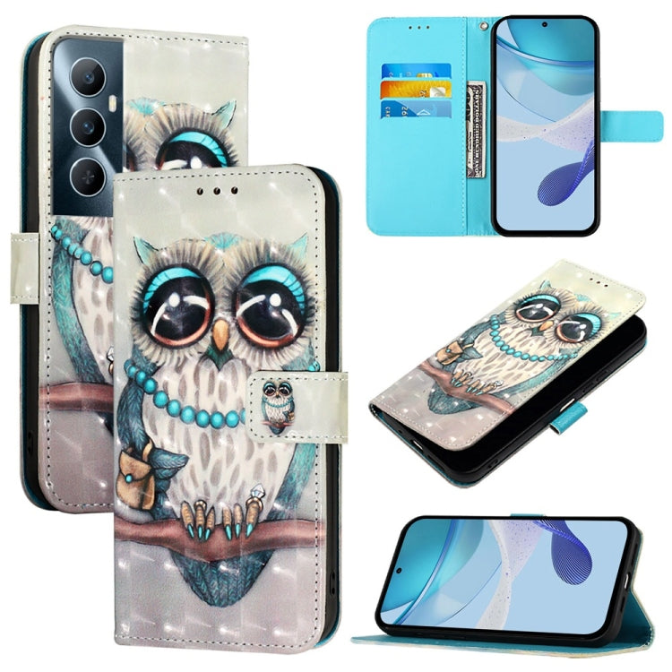 3D Painting Horizontal Flip Leather Phone Case, For Realme 11 5G Global / 11x 5G, For Realme 11 4G Global, For Realme GT5 / GT5 240W, For Realme Narzo 60 Pro Global, For Realme C65 4G Global, For Realme C55 4G Global / Narzo N55