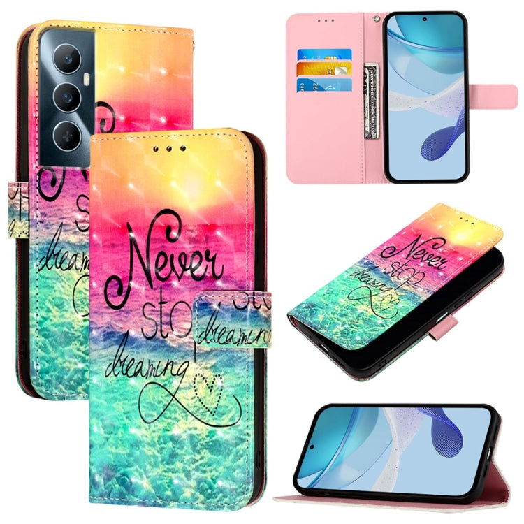 3D Painting Horizontal Flip Leather Phone Case, For Realme 11 5G Global / 11x 5G, For Realme 11 4G Global, For Realme GT5 / GT5 240W, For Realme Narzo 60 Pro Global, For Realme C65 4G Global, For Realme C55 4G Global / Narzo N55