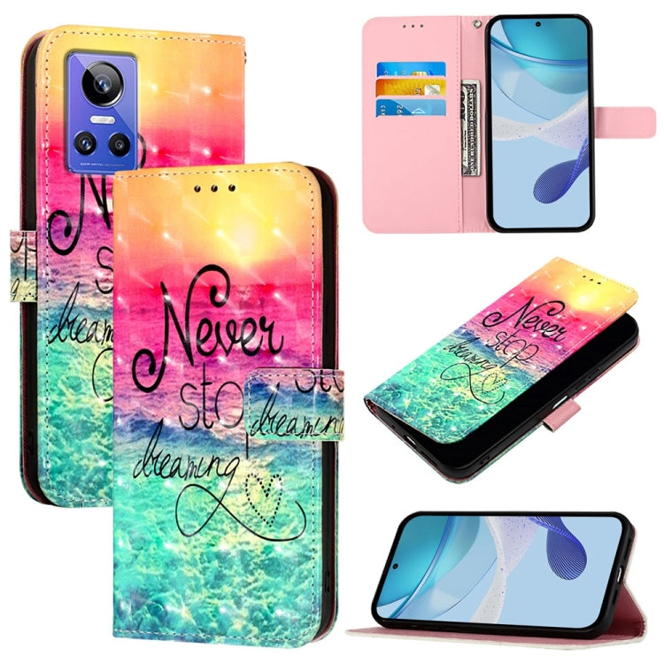 3D Painting Horizontal Flip Leather Phone Case, For Realme C30 4G / Narzo 50i Prime / C30s, For Realme GT Neo 3T, For Realme 9 4G Global / 9 Pro+ / Narzo 50 Pro, For Realme GT Neo 3, For Realme 8 5G /  9 5G India / V13 5G                               ...