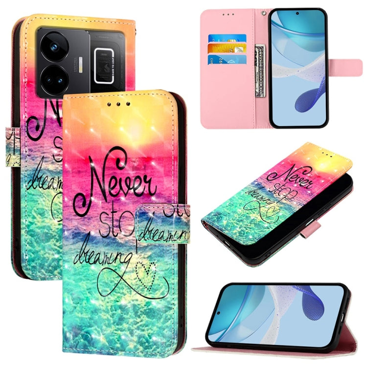 3D Painting Horizontal Flip Leather Phone Case, For Realme C33 2022 / C33 2023 Global, For Realme 10T / 10s / 9i 5G India, For Realme GT3 / GT Neo 5 240W, For Realme 10 Pro 5G, For Realme 10 Pro+ 5G, For Realme 10 4G Global