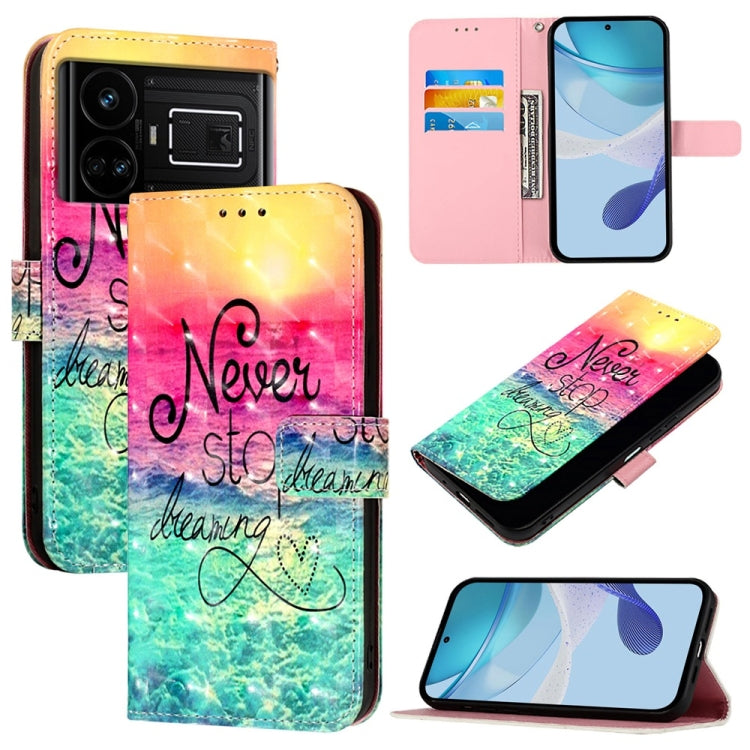 3D Painting Horizontal Flip Leather Phone Case, For Realme 11 5G Global / 11x 5G, For Realme 11 4G Global, For Realme GT5 / GT5 240W, For Realme Narzo 60 Pro Global, For Realme C65 4G Global, For Realme C55 4G Global / Narzo N55