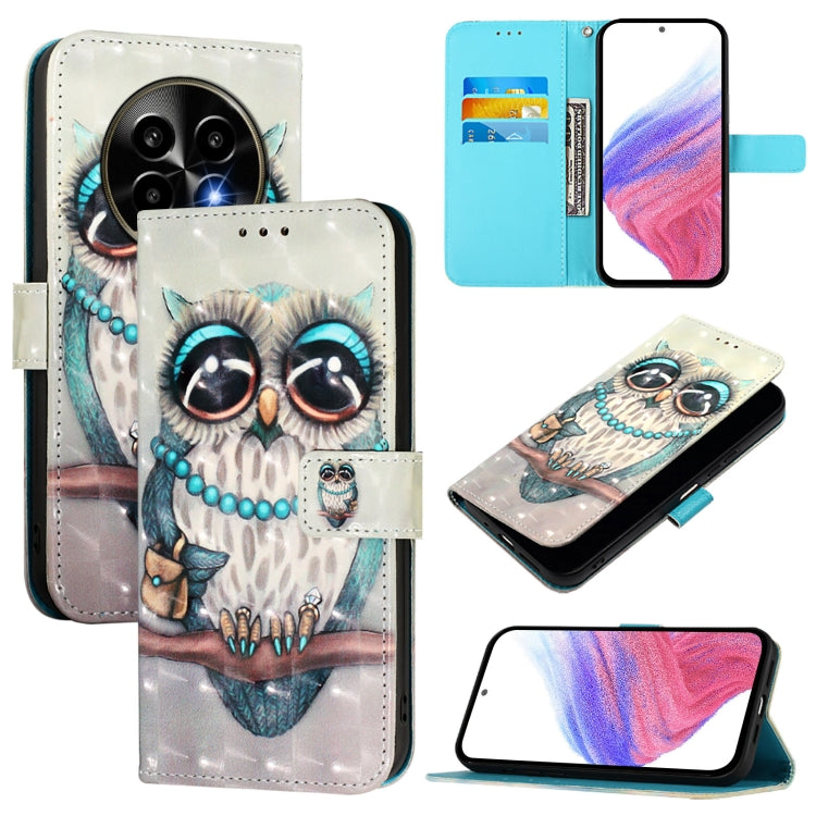3D Painting Horizontal Flip Leather Phone Case, For Realme 14 Pro 5G, For Realme GT7 Pro 5G, For Realme C63 5G Global, For Realme Note 60 4G Global, For Realme 13+ 5G Global, For Realme 13 Pro 5G / 13 Pro+ 5G