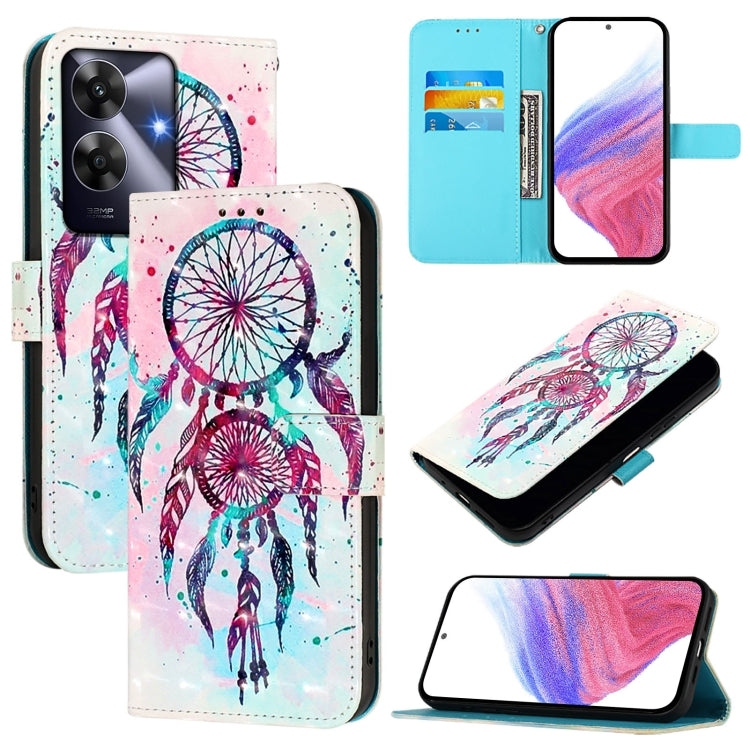 3D Painting Horizontal Flip Leather Phone Case, For Realme 14 Pro 5G, For Realme GT7 Pro 5G, For Realme C63 5G Global, For Realme Note 60 4G Global, For Realme 13+ 5G Global, For Realme 13 Pro 5G / 13 Pro+ 5G