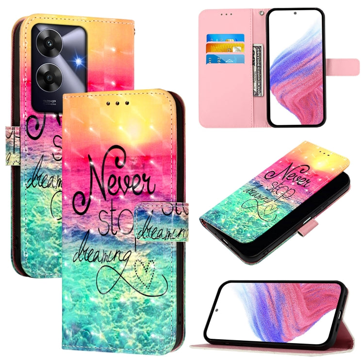 3D Painting Horizontal Flip Leather Phone Case, For Realme 14 Pro 5G, For Realme GT7 Pro 5G, For Realme C63 5G Global, For Realme Note 60 4G Global, For Realme 13+ 5G Global, For Realme 13 Pro 5G / 13 Pro+ 5G