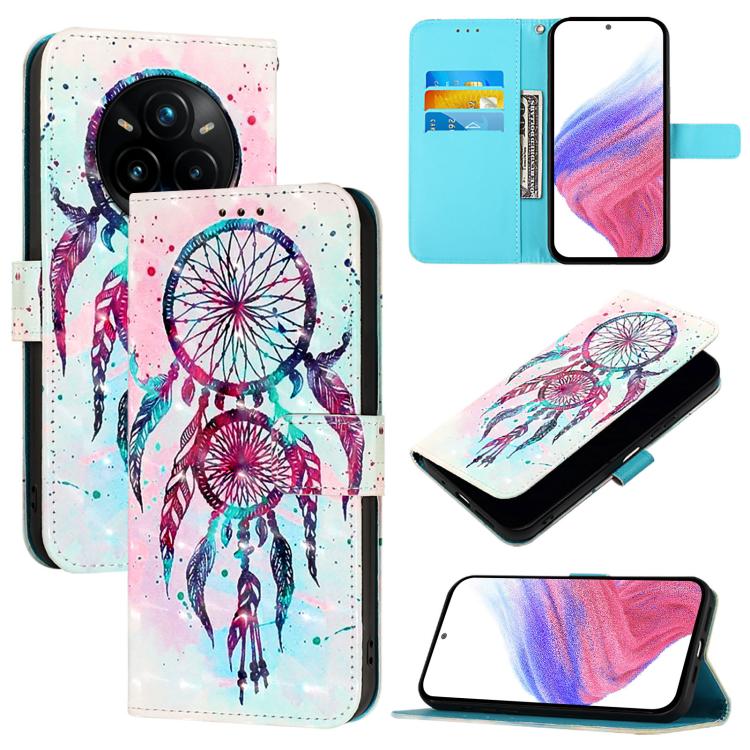 3D Painting Horizontal Flip Leather Phone Case, For Realme 16 Pro+ 5G, For Realme 16 Pro 5G, For Realme C71 4G India / Note 70 4G, For Realme C85 5G / 15x 5G India, For Realme C71 4G Global, For Realme 14 Pro+ 5G
