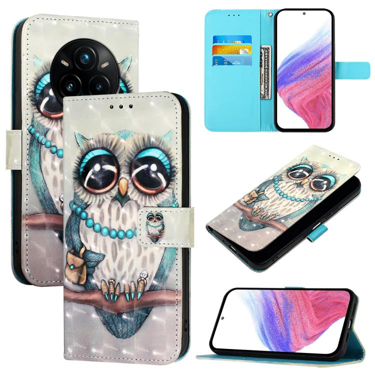 3D Painting Horizontal Flip Leather Phone Case, For Realme 16 Pro+ 5G, For Realme 16 Pro 5G, For Realme C71 4G India / Note 70 4G, For Realme C85 5G / 15x 5G India, For Realme C71 4G Global, For Realme 14 Pro+ 5G