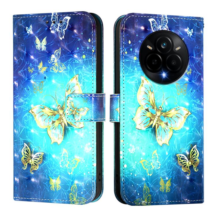 3D Painting Horizontal Flip Leather Phone Case, For Realme 14 Pro 5G, For Realme GT7 Pro 5G, For Realme C63 5G Global, For Realme Note 60 4G Global, For Realme 13+ 5G Global, For Realme 13 Pro 5G / 13 Pro+ 5G