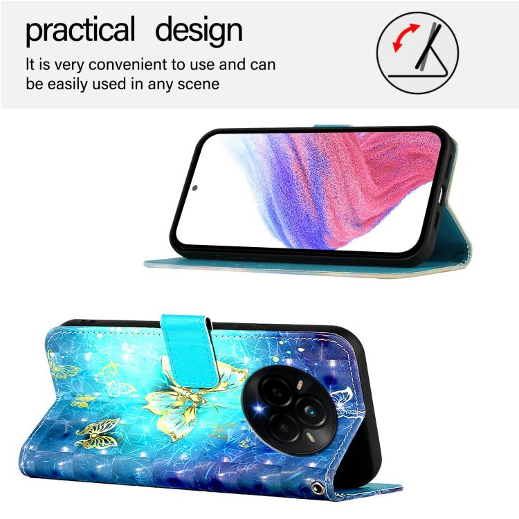 3D Painting Horizontal Flip Leather Phone Case, For Realme 14 Pro 5G, For Realme GT7 Pro 5G, For Realme C63 5G Global, For Realme Note 60 4G Global, For Realme 13+ 5G Global, For Realme 13 Pro 5G / 13 Pro+ 5G