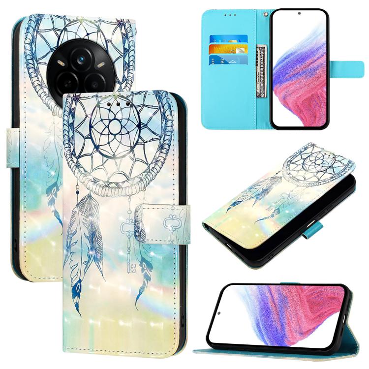 3D Painting Horizontal Flip Leather Phone Case, For Realme 14 Pro 5G, For Realme GT7 Pro 5G, For Realme C63 5G Global, For Realme Note 60 4G Global, For Realme 13+ 5G Global, For Realme 13 Pro 5G / 13 Pro+ 5G