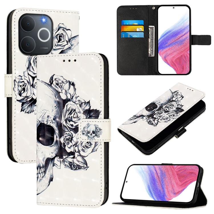3D Painting Horizontal Flip Leather Phone Case, For Realme 16 Pro+ 5G, For Realme 16 Pro 5G, For Realme C71 4G India / Note 70 4G, For Realme C85 5G / 15x 5G India, For Realme C71 4G Global, For Realme 14 Pro+ 5G