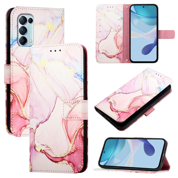 PT003 Marble Pattern Flip Leather Phone Case, For OPPO Reno5 4G / 5G / Find X3 Lite, For OPPO F17 / A73 2020 4G Global, For OPPO A72 / A52 / A92 4G, For OPPO A92s