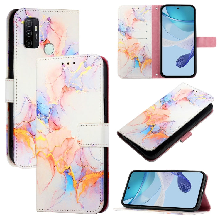 PT003 Marble Pattern Flip Leather Phone Case, For OPPO Reno9 A JP Version, For OPPO A98 5G / F23 5G India, For OPPO A77 5G / A97 5G, For OPPO K10 4G, For OPPO A36 4G / A76 4G / A96 4G, For OPPO A32 2020 4G / A53 2020 4G, For OPPO A53s 4G / A33 2020 4G ...
