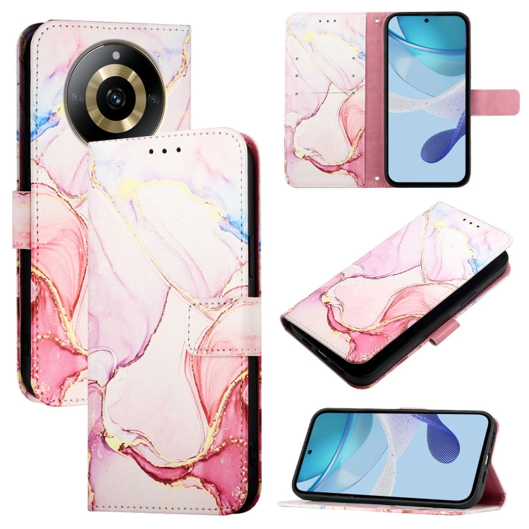 PT003 Marble Pattern Flip Leather Phone Case, For Realme C53 4G / Narzo N53 4G Global, For Realme 12 Pro / 12 Pro+ 5G Global, For Realme C67 4G Global, For Realme C67 5G India / Narzo 60x 5G Global, For Realme 11 4G Global                              ...