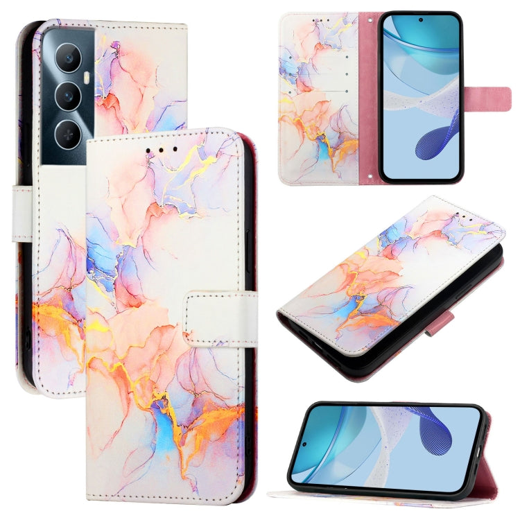 PT003 Marble Pattern Flip Leather Phone Case, For Realme C53 4G / Narzo N53 4G Global, For Realme 12 Pro / 12 Pro+ 5G Global, For Realme C67 4G Global, For Realme C67 5G India / Narzo 60x 5G Global, For Realme 11 4G Global                              ...