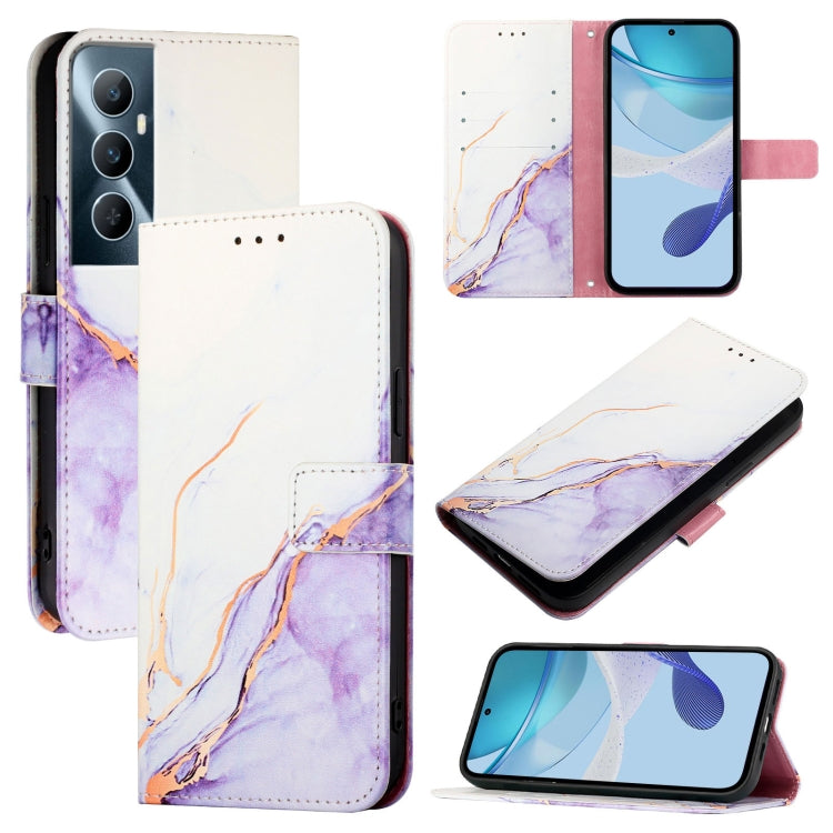 PT003 Marble Pattern Flip Leather Phone Case, For Realme C53 4G / Narzo N53 4G Global, For Realme 12 Pro / 12 Pro+ 5G Global, For Realme C67 4G Global, For Realme C67 5G India / Narzo 60x 5G Global, For Realme 11 4G Global                              ...