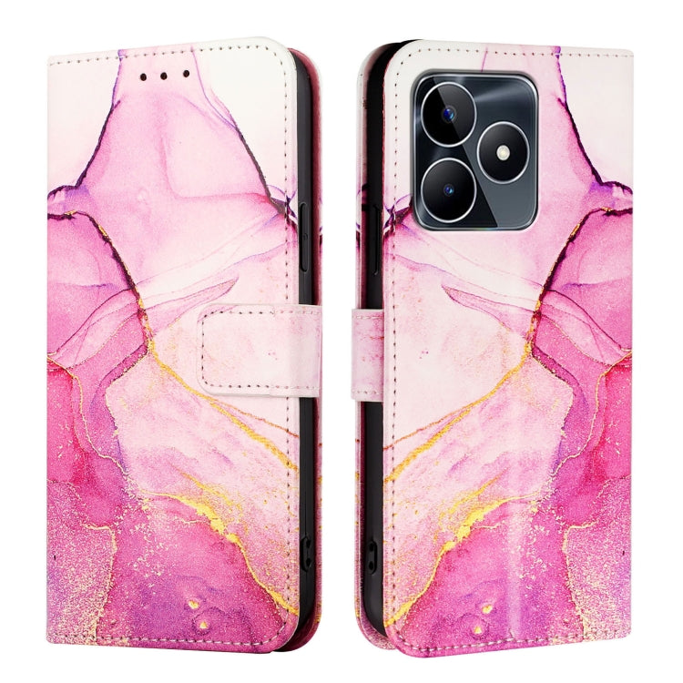 PT003 Marble Pattern Flip Leather Phone Case, For Realme C53 4G / Narzo N53 4G Global, For Realme 12 Pro / 12 Pro+ 5G Global, For Realme C67 4G Global, For Realme C67 5G India / Narzo 60x 5G Global, For Realme 11 4G Global                              ...