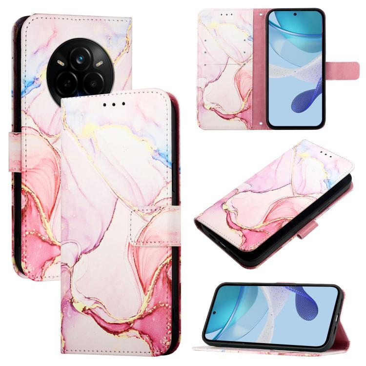 PT003 Marble Pattern Flip Leather Phone Case, For Realme 14 Pro+ 5G, For Realme 14 Pro 5G, For Realme GT 7 Pro, For Realme 13 Pro 5G / 13 Pro+ 5G, For Realme GT 6 5G Global, For Realme GT 6T 5G Global, For Realme 12+ 5G Global / Narzo 70 Pro India     ...