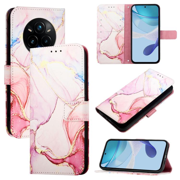 PT003 Marble Pattern Flip Leather Phone Case, For Realme 14 Pro+ 5G, For Realme 14 Pro 5G, For Realme GT 7 Pro, For Realme 13 Pro 5G / 13 Pro+ 5G, For Realme GT 6 5G Global, For Realme GT 6T 5G Global, For Realme 12+ 5G Global / Narzo 70 Pro India     ...