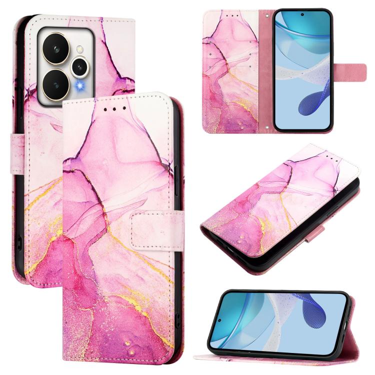 PT003 Marble Pattern Flip Leather Phone Case, For Realme 16 Pro+ 5G, For Realme 16 Pro 5G, For Realme C71 4G India / Note 70 4G, For Realme C85 5G / 15x 5G India, For Realme P4 Pro 5G, For Realme P4, For Realme 15T 5G Global                            ...