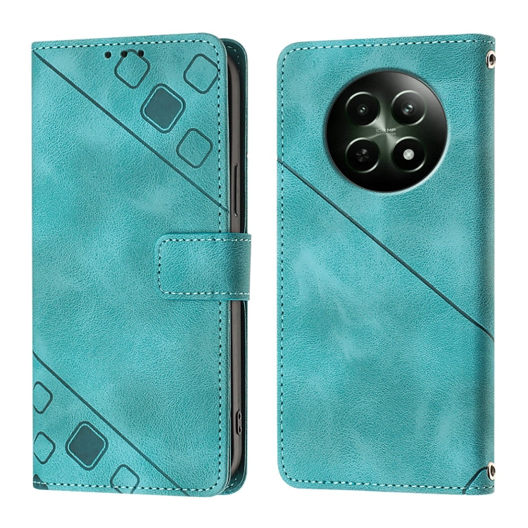 Skin-feel Embossed Leather Phone Case, For Realme Narzo 70 Pro India, For Realme 12 5G Global, For Realme Note 50 4G Global / Realme C51 4G, For Realme C53 4G / Narzo N53 4G Global, For Realme 12 Pro / 12 Pro+ 5G Global, For Realme C67 4G Global       ...