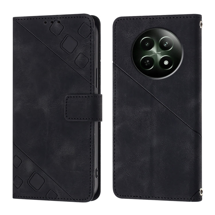 Skin-feel Embossed Leather Phone Case, For Realme Narzo 70 Pro India, For Realme 12 5G Global, For Realme Note 50 4G Global / Realme C51 4G, For Realme C53 4G / Narzo N53 4G Global, For Realme 12 Pro / 12 Pro+ 5G Global, For Realme C67 4G Global       ...