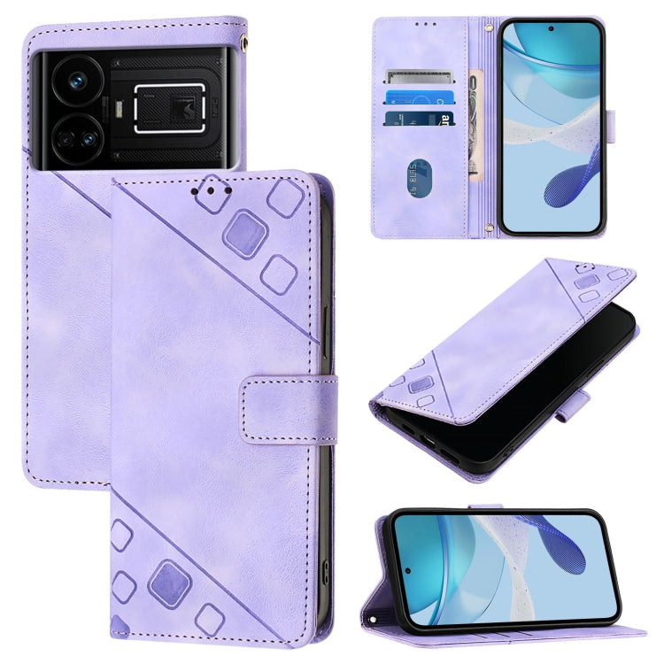 Skin-feel Embossed Leather Phone Case, For Realme C21Y, For Realme V13 5G / Q3 5G / Q3i 5G, For Realme 8 / 8 Pro, For Realme GT 5G / Realme GT Neo, For Realme C17 / 7i