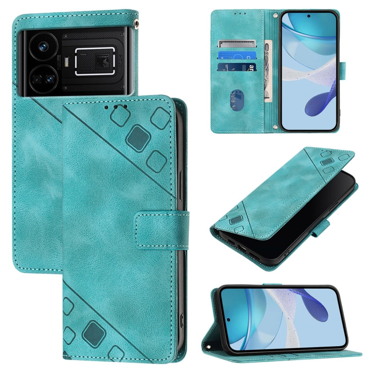 Skin-feel Embossed Leather Phone Case, For Realme C21Y, For Realme V13 5G / Q3 5G / Q3i 5G, For Realme 8 / 8 Pro, For Realme GT 5G / Realme GT Neo, For Realme C17 / 7i