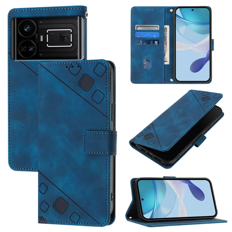 Skin-feel Embossed Leather Phone Case, For Realme C21Y, For Realme V13 5G / Q3 5G / Q3i 5G, For Realme 8 / 8 Pro, For Realme GT 5G / Realme GT Neo, For Realme C17 / 7i