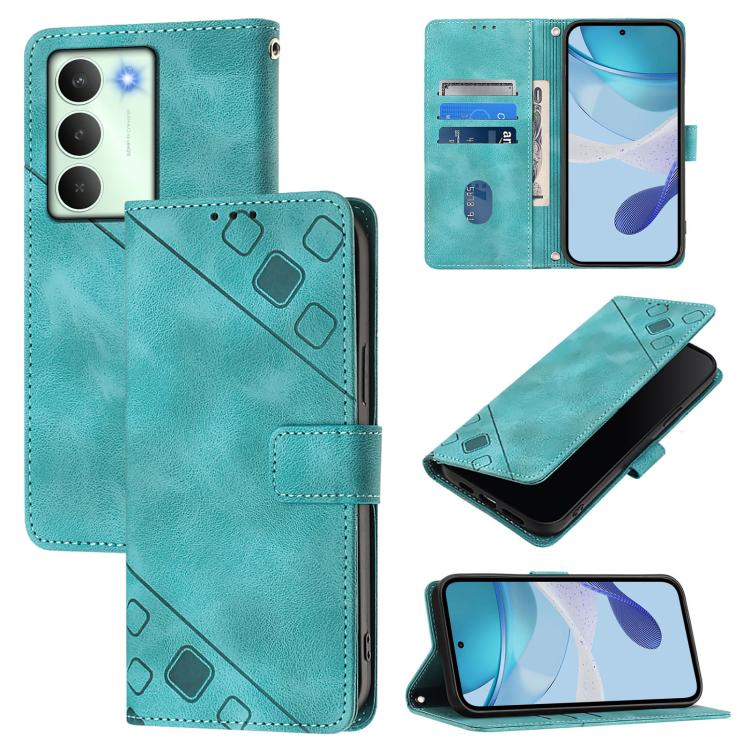 Skin-feel Embossed Leather Phone Case, For Realme P4 5G, For Realme 15T 5G Global, For Realme C71 4G India, For Realme 15 / 15 Pro 5G Global, For Realme C71 4G Global, For Realme Neo7 Turbo 5G, For Realme V70 / 14x Global / C75 5G                      ...