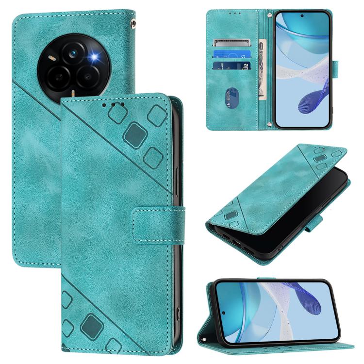 Skin-feel Embossed Leather Phone Case, For Realme P4 5G, For Realme 15T 5G Global, For Realme C71 4G India, For Realme 15 / 15 Pro 5G Global, For Realme C71 4G Global, For Realme Neo7 Turbo 5G, For Realme V70 / 14x Global / C75 5G                      ...