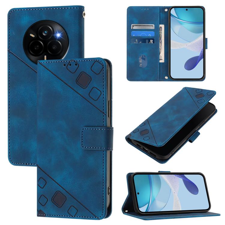 Skin-feel Embossed Leather Phone Case, For Realme P4 5G, For Realme 15T 5G Global, For Realme C71 4G India, For Realme 15 / 15 Pro 5G Global, For Realme C71 4G Global, For Realme Neo7 Turbo 5G, For Realme V70 / 14x Global / C75 5G                      ...