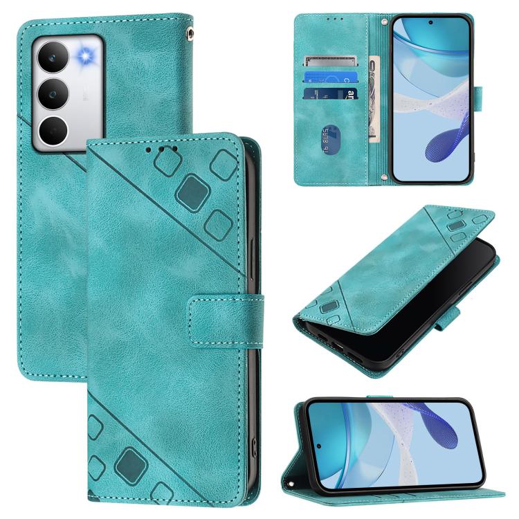 Skin-feel Embossed Leather Phone Case, For Realme P4 5G, For Realme 15T 5G Global, For Realme C71 4G India, For Realme 15 / 15 Pro 5G Global, For Realme C71 4G Global, For Realme Neo7 Turbo 5G, For Realme V70 / 14x Global / C75 5G                      ...