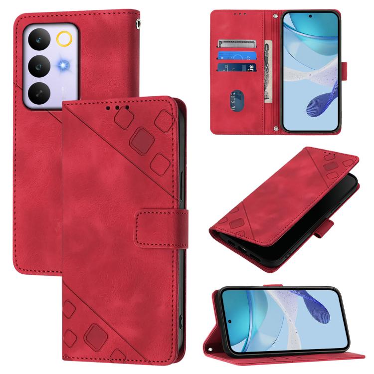 Skin-feel Embossed Leather Phone Case, For Realme 16T 5G Global, For Realme C100 5G / C85 5G Global, For Realme 16 Pro+ 5G Global, For Realme 16 Pro 5G Global, For Realme P4x 5G / OnePlus Nord CE6 Lite, For Realme Note 70 4G / 70T 4G                   ...