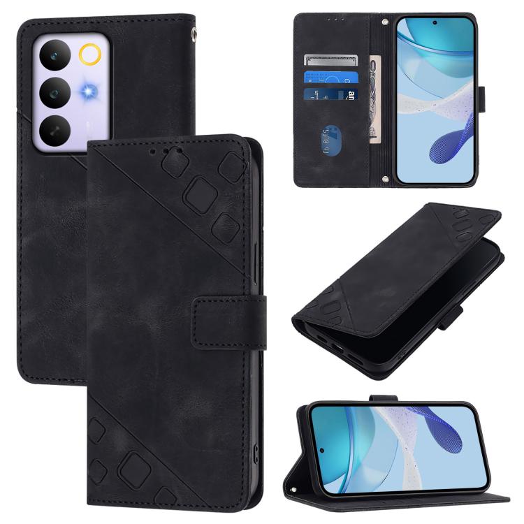 Skin-feel Embossed Leather Phone Case, For Realme 16T 5G Global, For Realme C100 5G / C85 5G Global, For Realme 16 Pro+ 5G Global, For Realme 16 Pro 5G Global, For Realme P4x 5G / OnePlus Nord CE6 Lite, For Realme Note 70 4G / 70T 4G                   ...