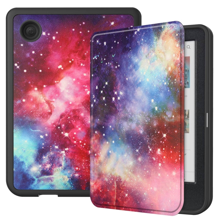 Painted Voltage Caster TPU Leather Smart Tablet Case, For KOBO Clara Colour 2024 / BW