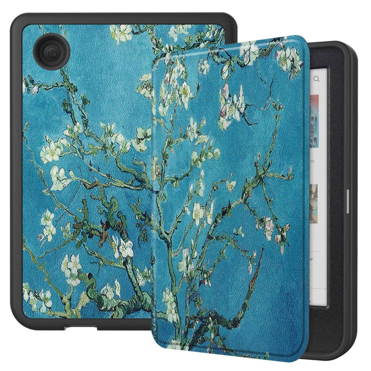 Painted Voltage Caster TPU Leather Smart Tablet Case, For KOBO Clara Colour 2024 / BW