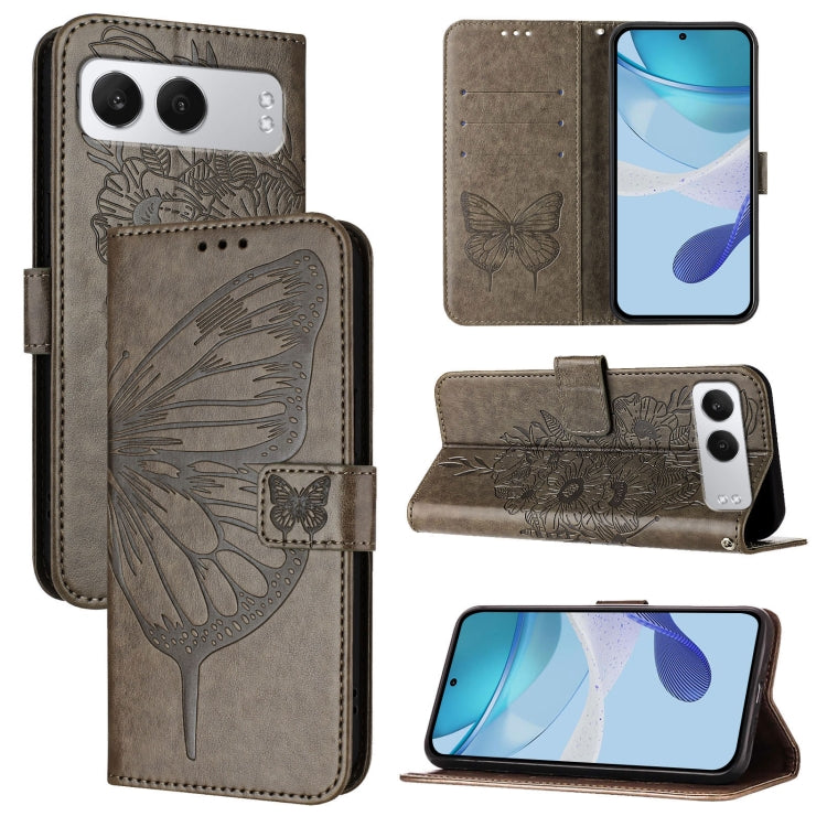 Embossed Butterfly Leather Phone Case, For OnePlus Turbo 6X Pro 5G, For OnePlus Turbo 6, For OnePlus Ace 5 Ultra, For OnePlus Ace 5 Racing, For OnePlus Ace 5 Pro / Ace 5, For OnePlus Nord 4 5G