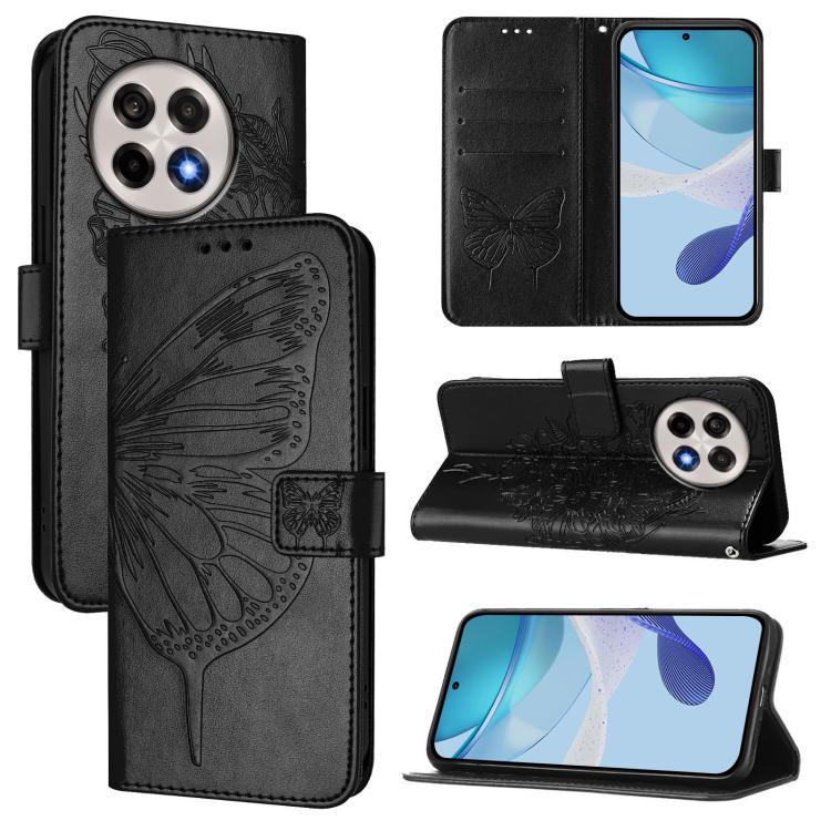 Embossed Butterfly Leather Phone Case, For OnePlus Turbo 6X Pro 5G, For OnePlus Turbo 6, For OnePlus Ace 5 Ultra, For OnePlus Ace 5 Racing, For OnePlus Ace 5 Pro / Ace 5, For OnePlus Nord 4 5G