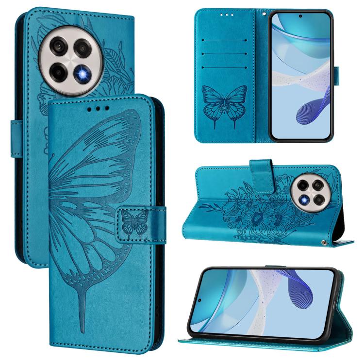 Embossed Butterfly Leather Phone Case, For OnePlus Turbo 6X Pro 5G, For OnePlus Turbo 6, For OnePlus Ace 5 Ultra, For OnePlus Ace 5 Racing, For OnePlus Ace 5 Pro / Ace 5, For OnePlus Nord 4 5G