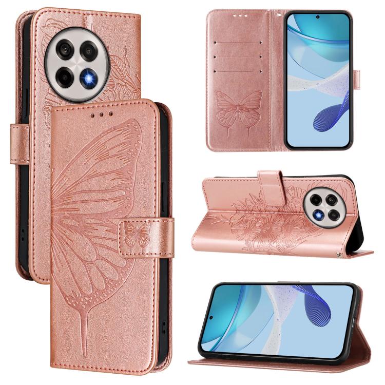 Embossed Butterfly Leather Phone Case, For OnePlus Turbo 6X Pro 5G, For OnePlus Turbo 6, For OnePlus Ace 5 Ultra, For OnePlus Ace 5 Racing, For OnePlus Ace 5 Pro / Ace 5, For OnePlus Nord 4 5G